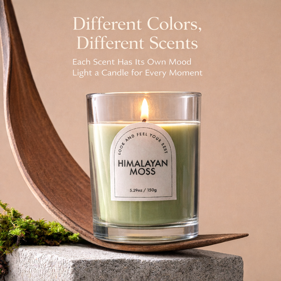 Small-Batch Custom-Made Colored Soy Wax Scented Candle – Smokeless Burn Experience, Eco-Friendly Materials, Premium Fragrance, Elegant Gift Candle for Home Décor & Relaxation