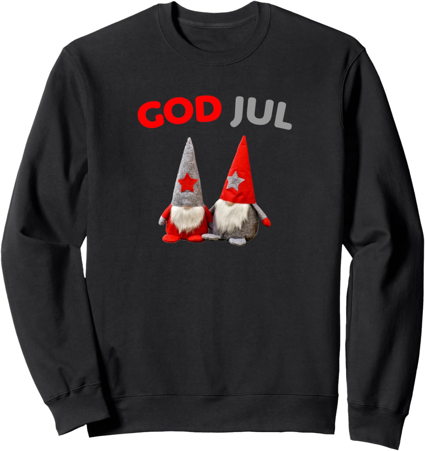God Jul Merry Christmas in Swedish &amp; Norwegian - Christmas Sweatshirt