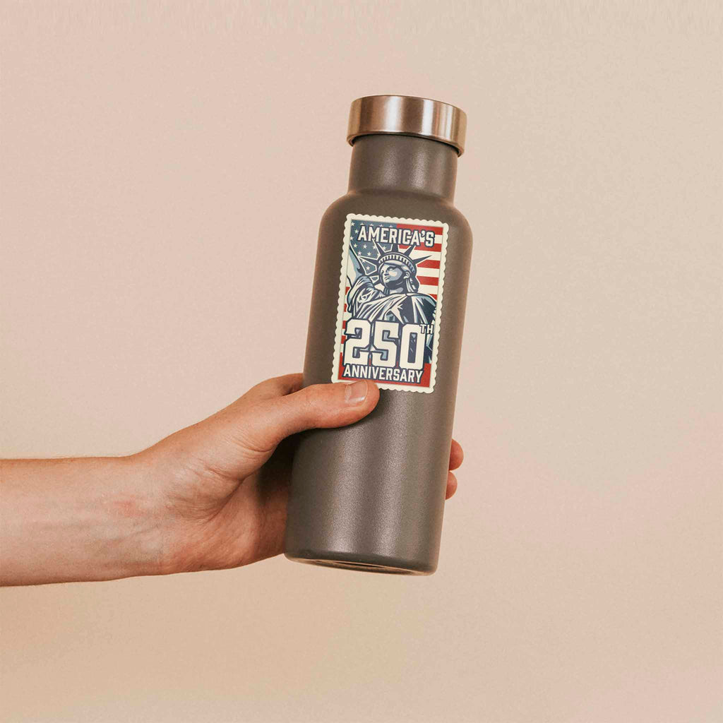 America's 250th Anniversary Stamp Sticker - Cool Patriotic USA Decal