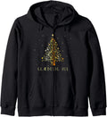 Danish Christmas Tree Denmark Ornament Decoration Star Xmas Zip Hoodie