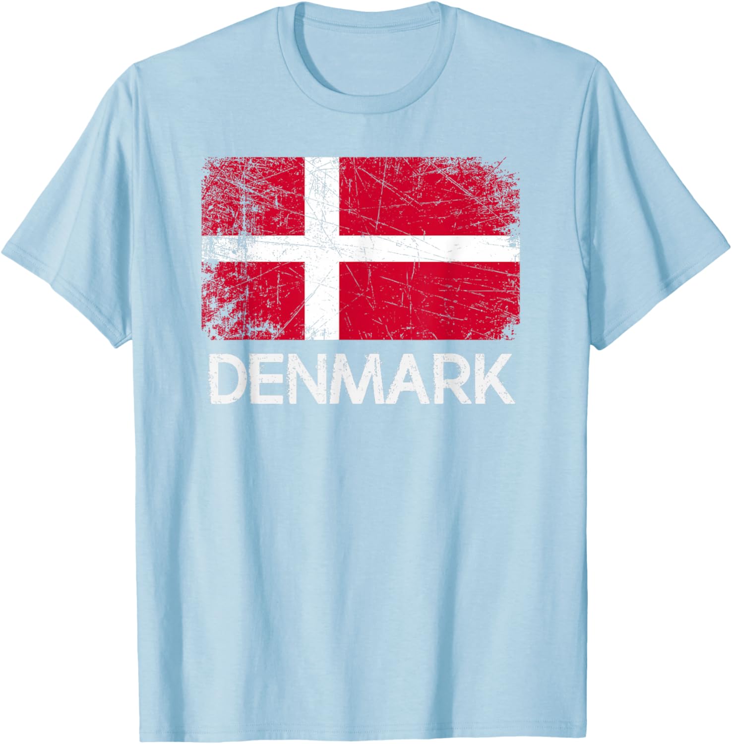 Danish Flag T-Shirt | Vintage Made In Denmark Gift T-Shirt