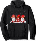 Three Nordic Gnomes Winter Christmas Swedish Elves Pullover Hoodie