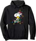 Peanuts - Snoopy Woodstock Christmas Lights Pullover Hoodie