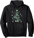 Jesus Tree Christian Christmas Faith Snowflakes Nativity Pullover Hoodie