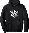 Big White Snowflakes Christmas Pullover Hoodie