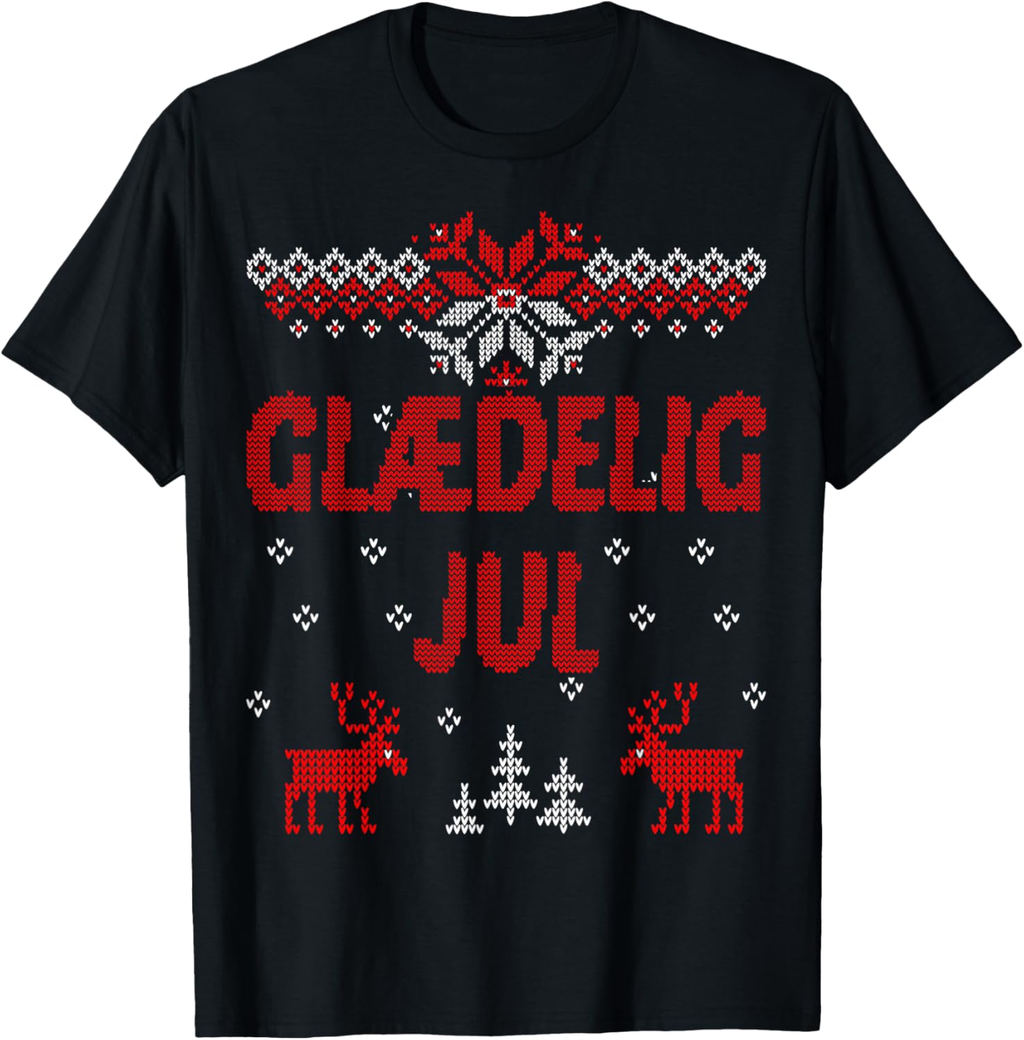 Glaedelig Jul Danish Merry Christmas Gift Idea T-Shirt T-Shirt