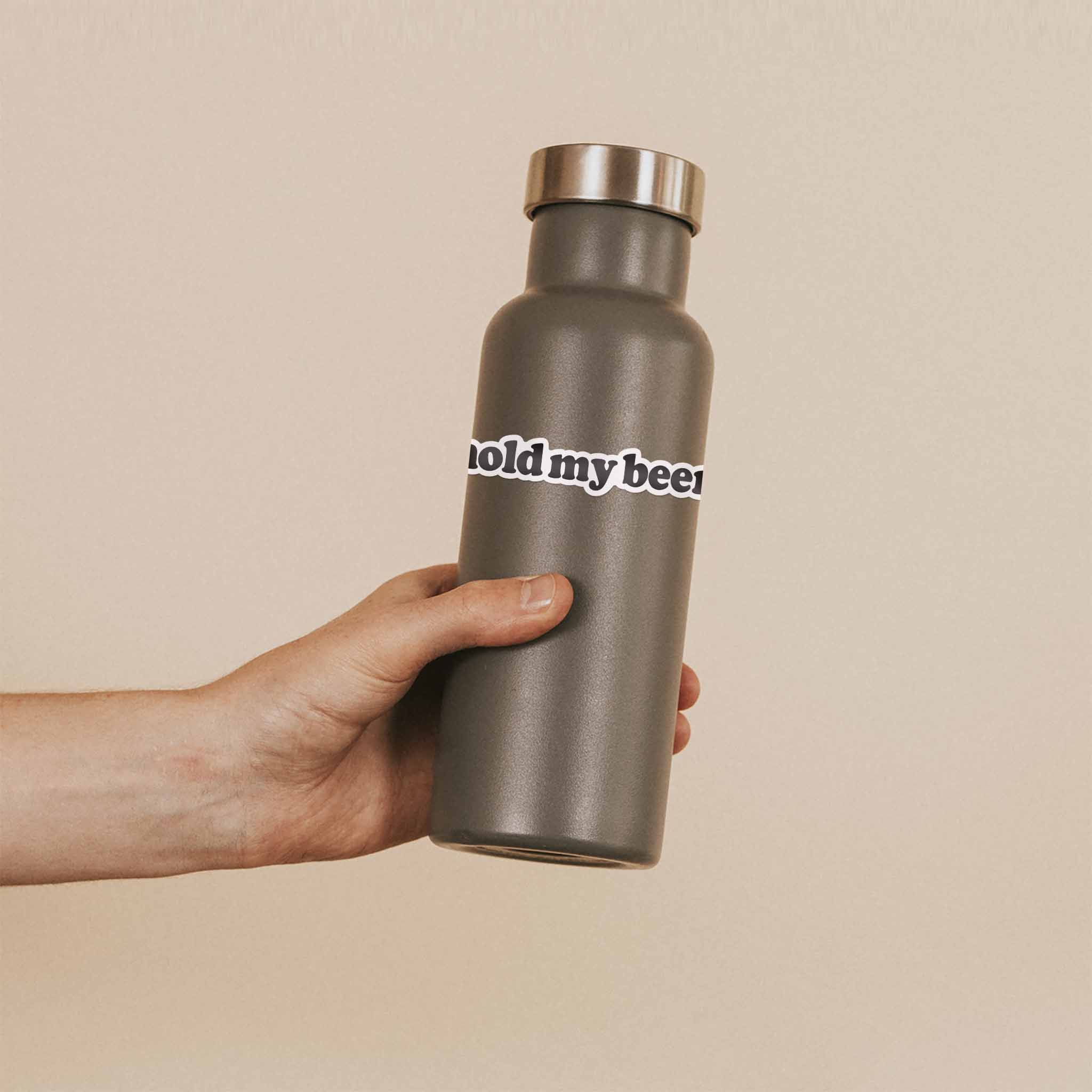 Hold My Beer Sticker - Funny Decal for Water Bottle