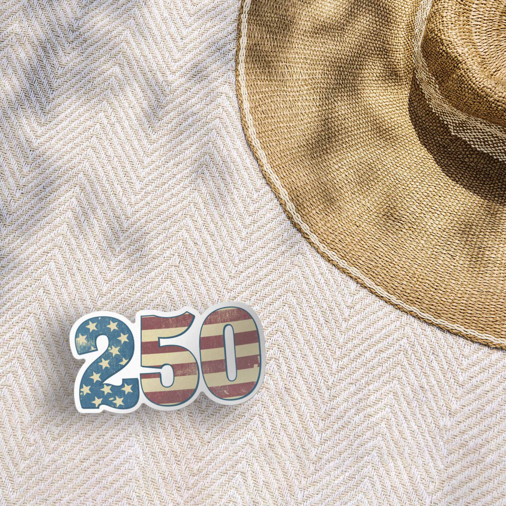 USA 250th Anniversary American Flag Sticker - Cool 2026 Patriotic Decal