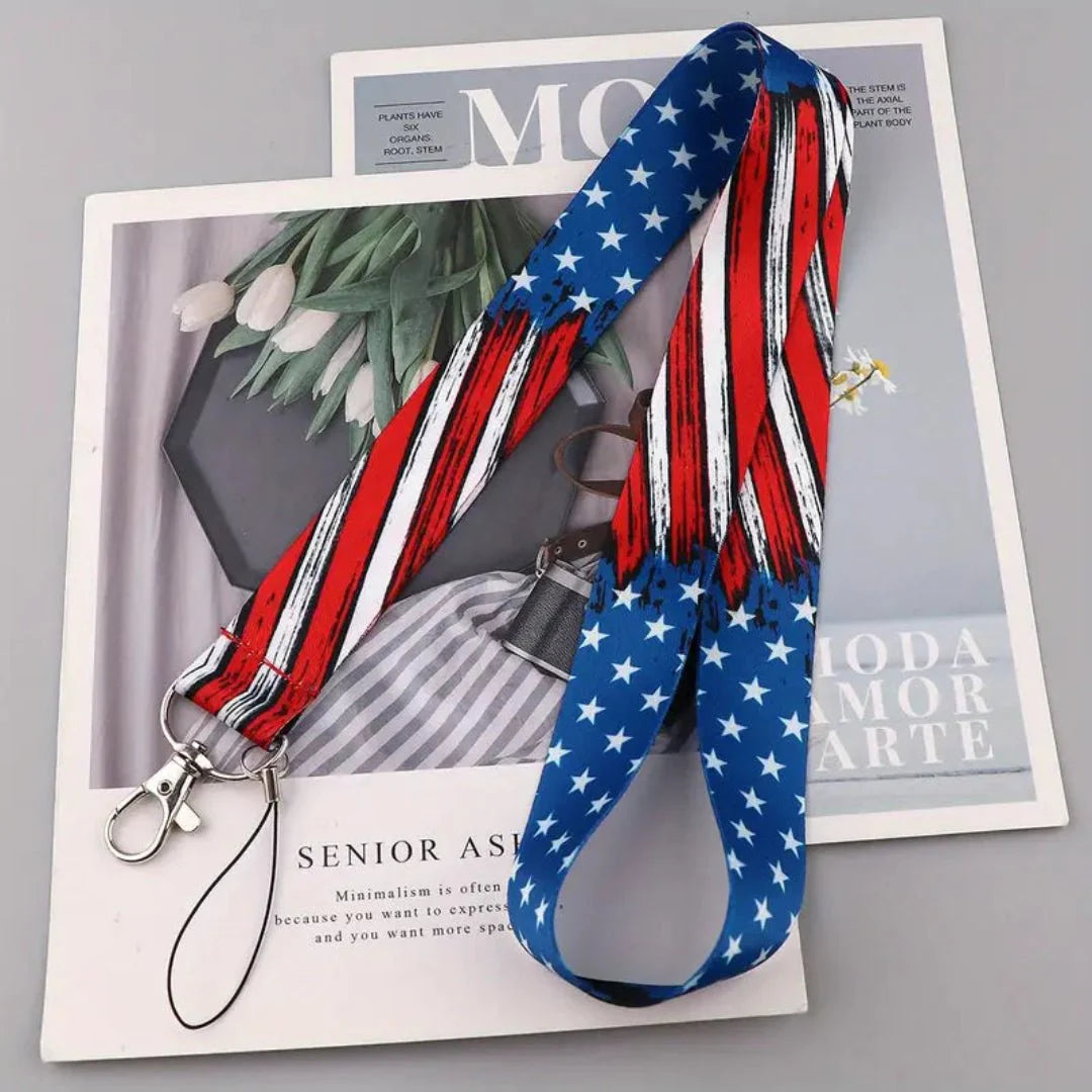 American Patriot Lanyard - Stars and Stripes Design