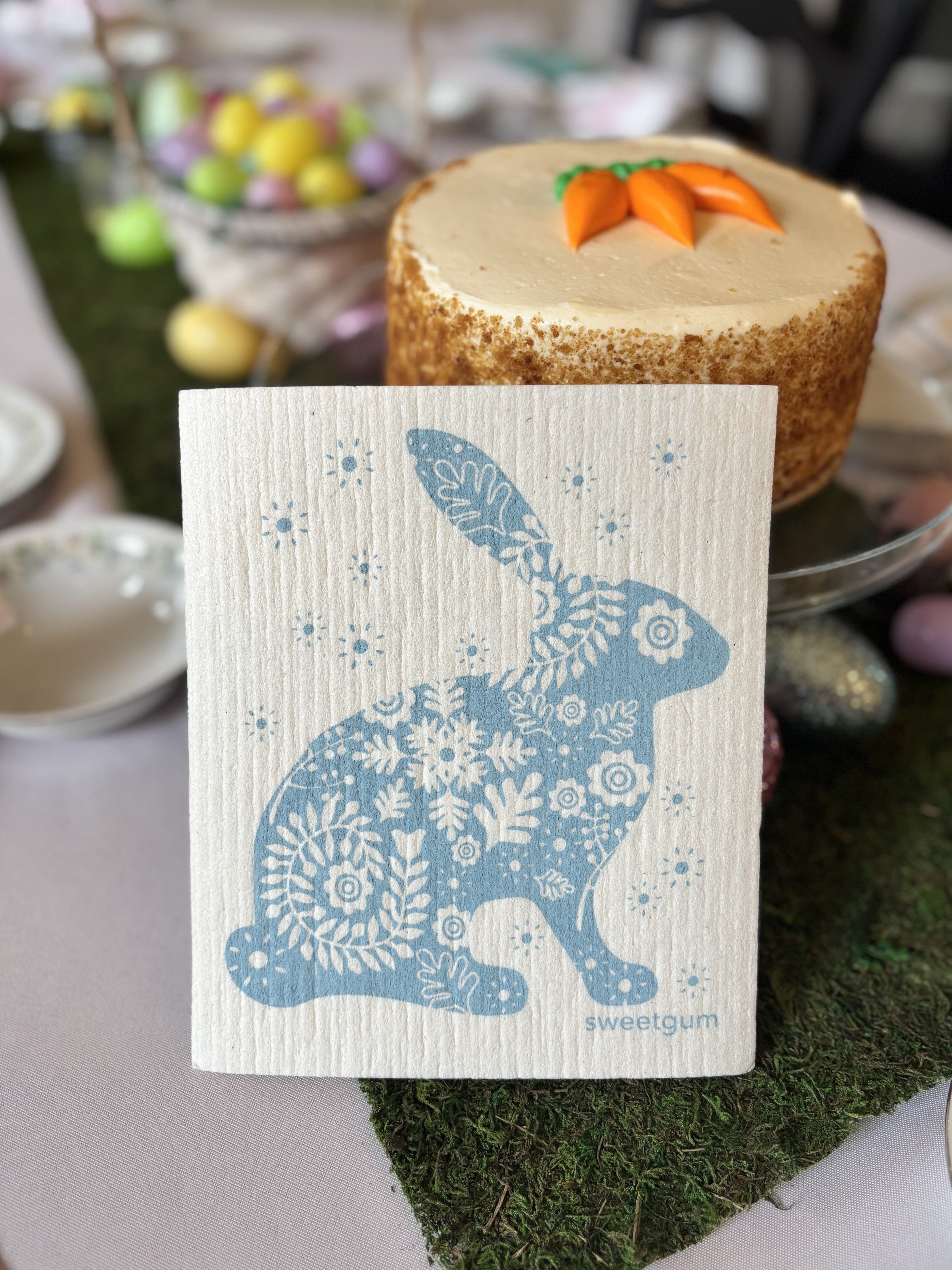 Blue Bunny Swedish Dishcloth