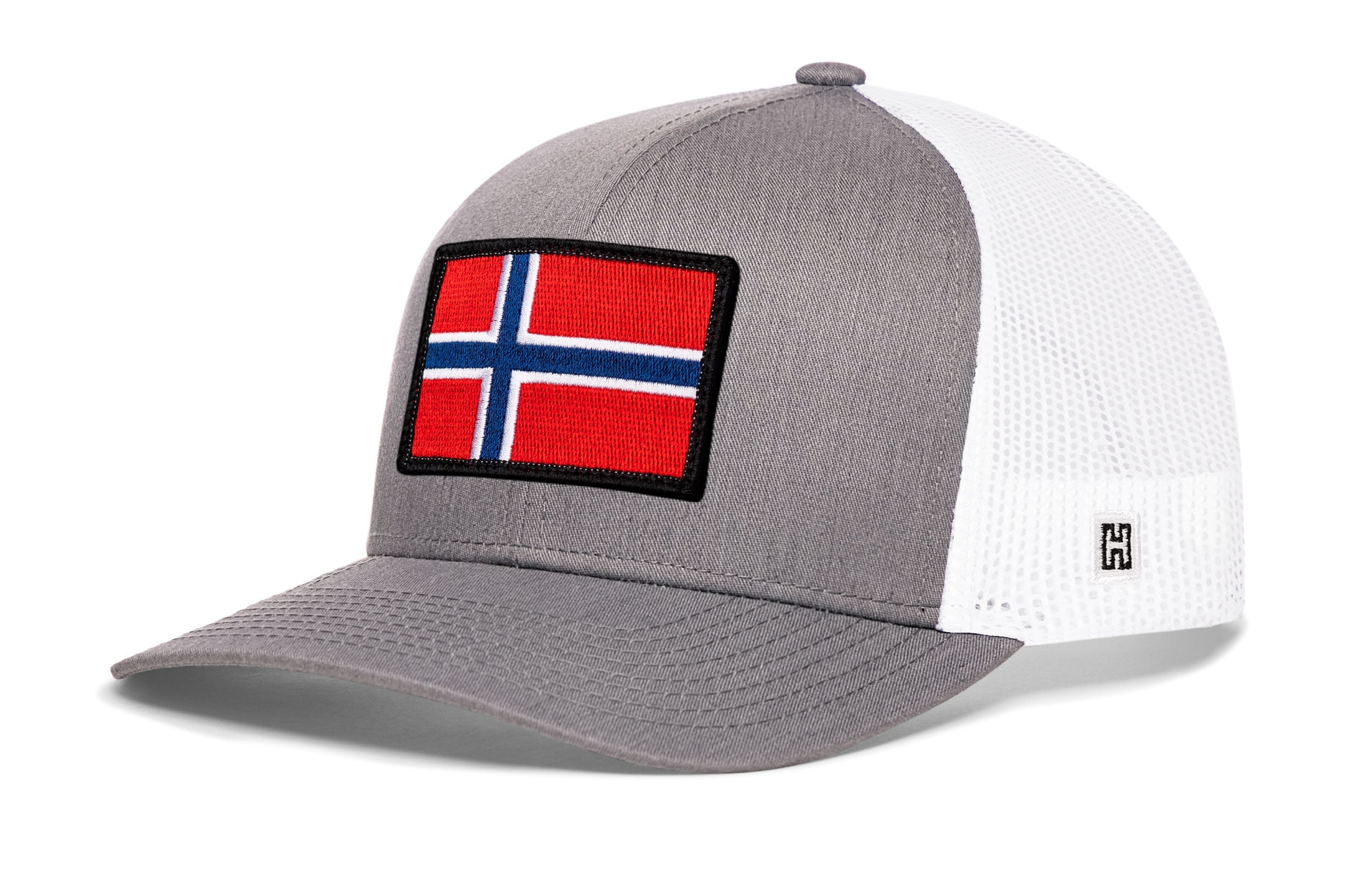 Norwegian Flag Trucker Hat  |  Black Norway Snapback