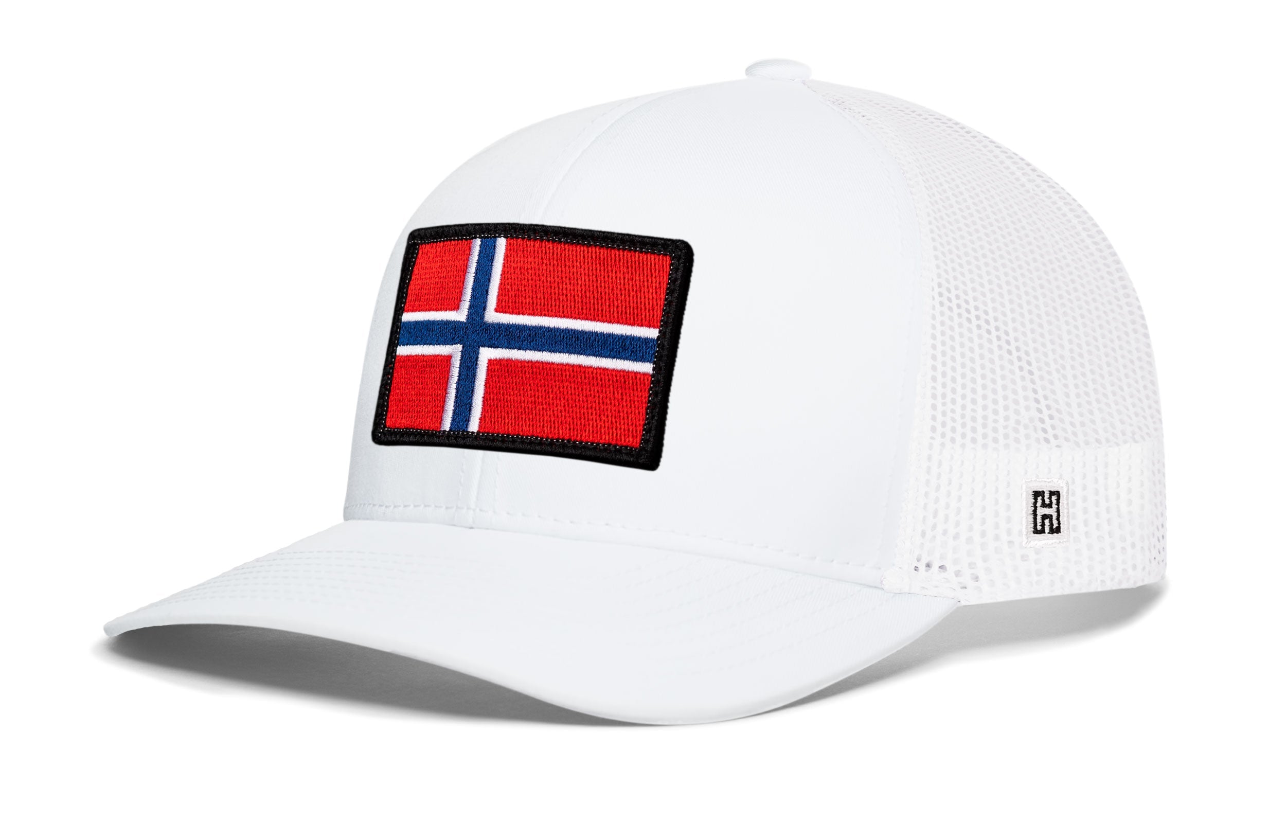 Norwegian Flag Trucker Hat  |  Black Norway Snapback
