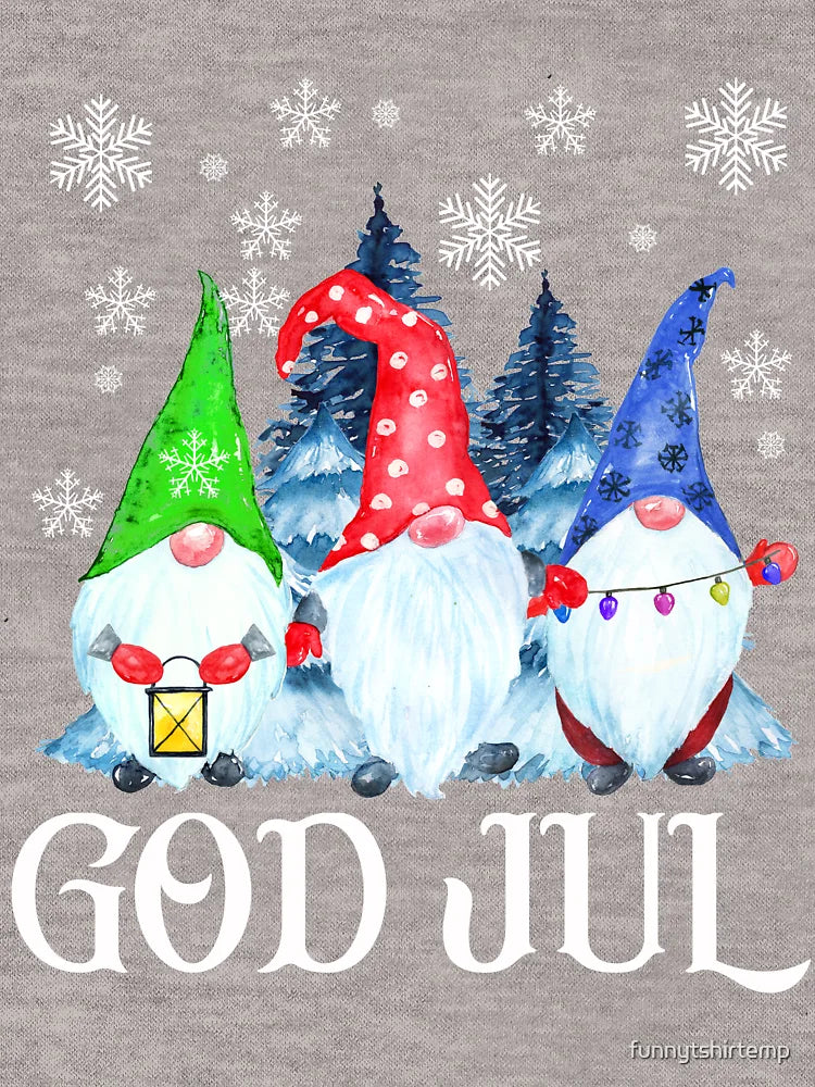 God Jul Nordic Gnomes Tomte Nisse Scandinavian Swedish norwegian Christmas