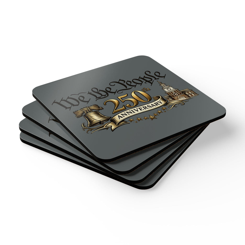 We the People 250th Anniversary Cork Coaster Set